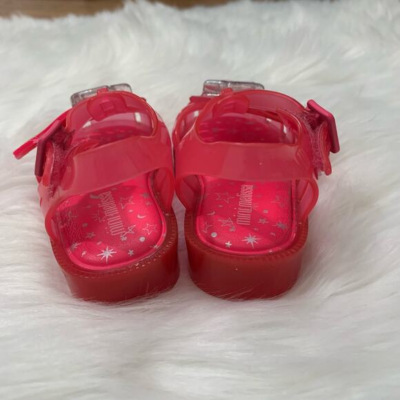 Mini Melissa pink rainbow possession jelly sandals - Picture 4 of 7